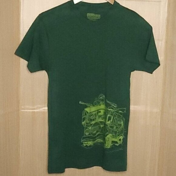 Nickelodeon Teenage Mutant Ninja Turtles Green Short Sleeve Top Medium - Picture 1 of 5